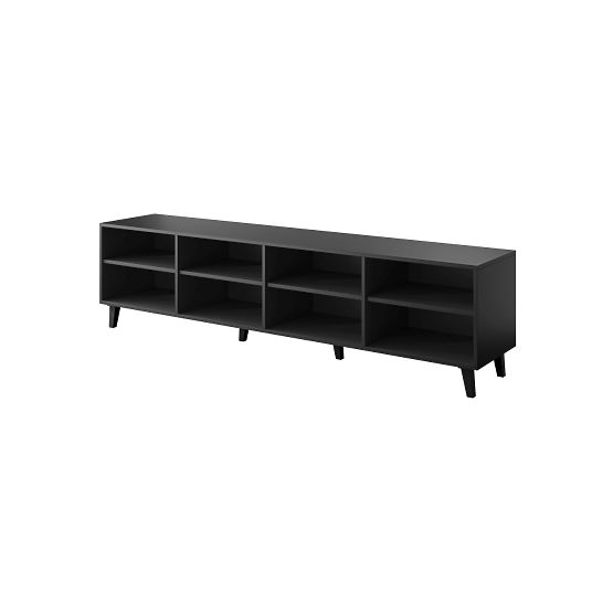 ETNA TV Cabinet Black Matte/ Black Matte/ Craft Oak