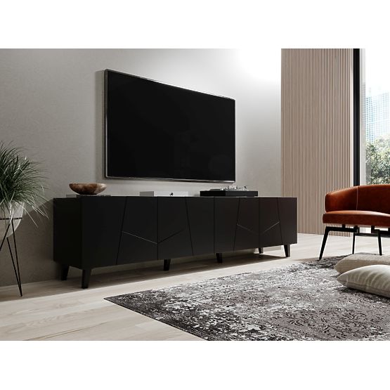 ETNA TV Cabinet Black Matte/Black Matte