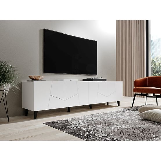ETNA TV Stand White Matte/White Matte
