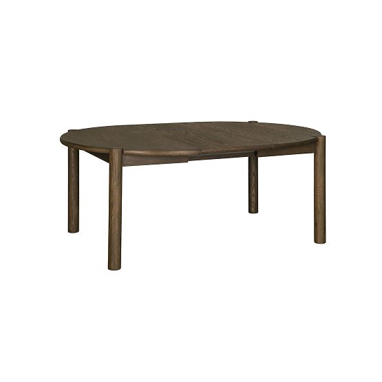 Extendable Dining Table Bruna, 137-187 cm, Oval, Mocha Oak
