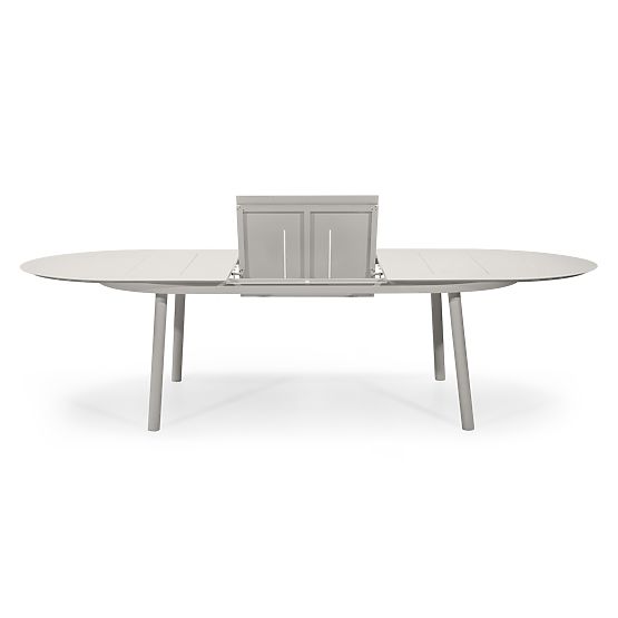 Extendable Garden Table Marinelli 230-300 cm, Aluminum, Light Beige
