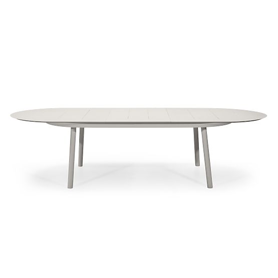 Extendable Garden Table Marinelli 230-300 cm, Aluminum, Light Beige