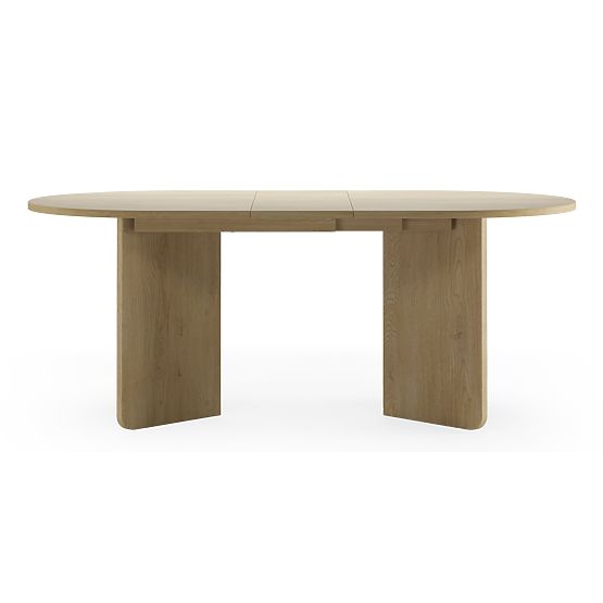 Extendable Oval Table Lou 140-200 cm, Oak Cremona Torro