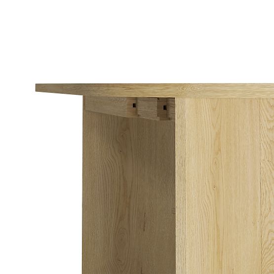 Extendable Oval Table Lou 140-200 cm, Oak Cremona Torro