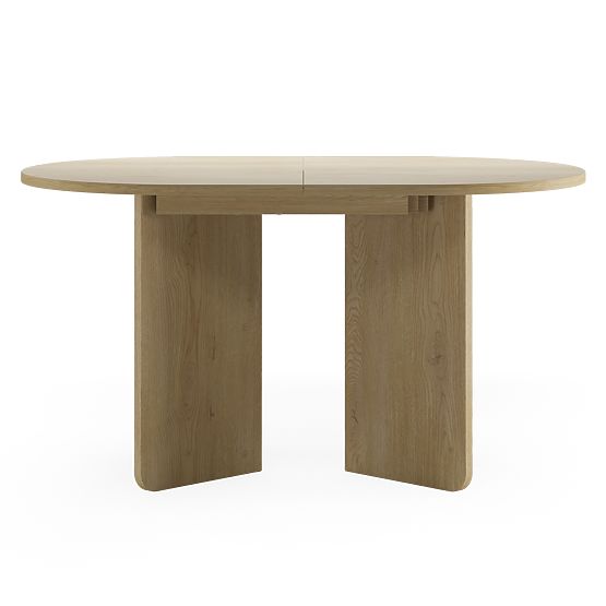 Extendable Oval Table Lou 140-200 cm, Oak Cremona Torro