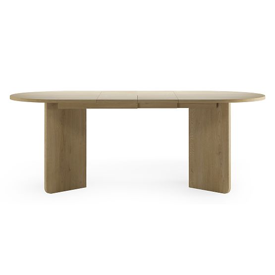 Extendable Oval Table Lou 140-200 cm, Oak Cremona Torro