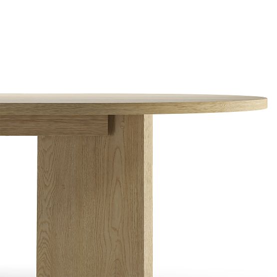 Extendable Oval Table Lou 140-200 cm, Oak Cremona Torro