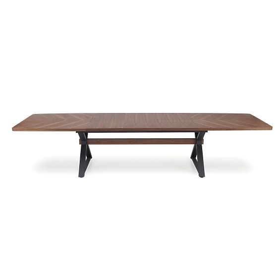 Extendable Table BARON, Walnut/Black (2p=1pc)