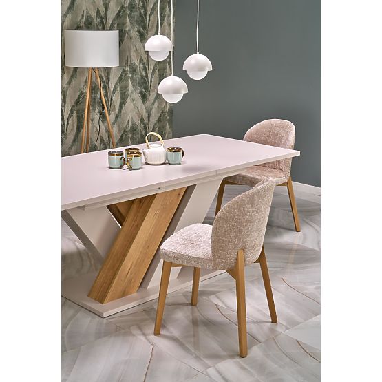 Extendable Table BRANDON 160-200/90 cm Cashmere/Cremona Oak (2p=1pc)