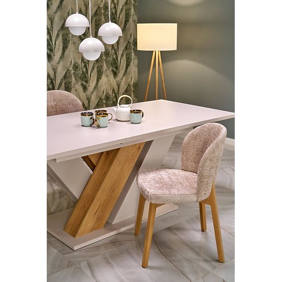 Extendable Table BRANDON 160-200/90 cm Cashmere/Cremona Oak (2p=1pc)