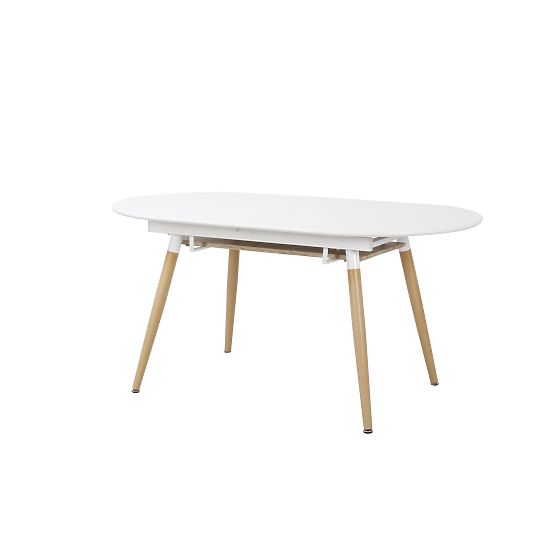Extendable Table CALIBER White / San Remo Oak (1p=1pc)