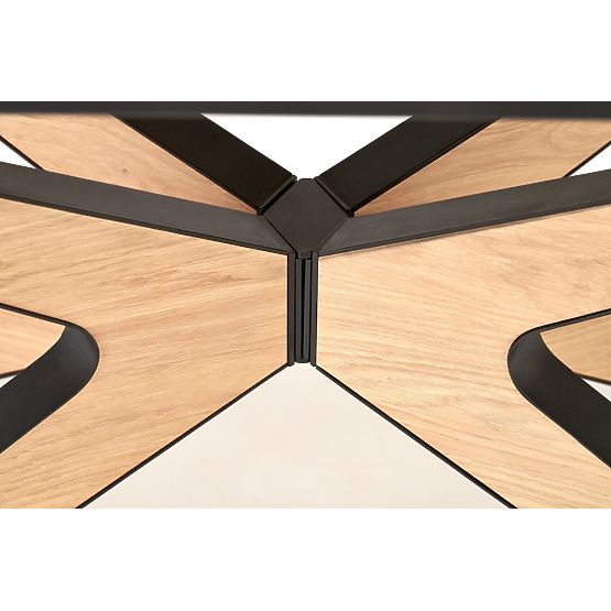 Extendable Table JAMES, Natural/Black (2p=1pc)