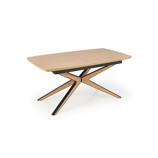 Extendable Table JAMES, Natural/Black (2p=1pc)