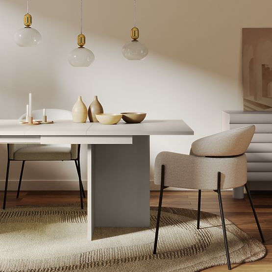 Extendable Table Jose 140-200 cm, Rectangular, Cashmere