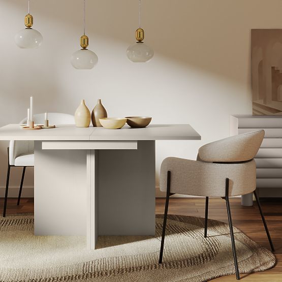 Extendable Table Jose 140-200 cm, Rectangular, Cashmere