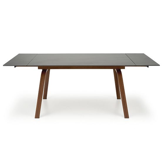 Extendable Table LOZANO, Black Marble / Walnut (2p=1pc)