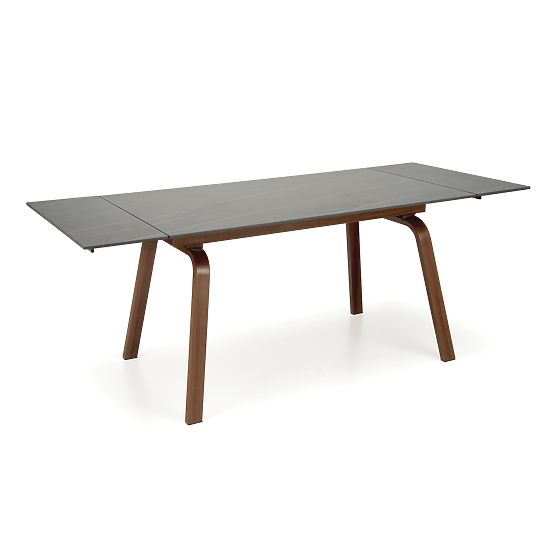 Extendable Table LOZANO, Black Marble / Walnut (2p=1pc)