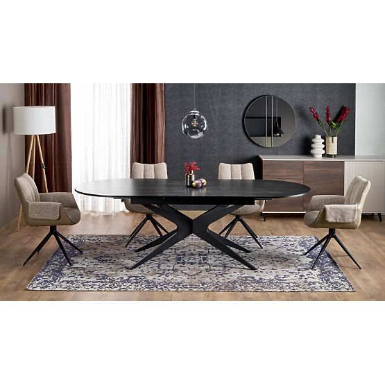 Extendable Table SANDRO, Black (2p=1pc)