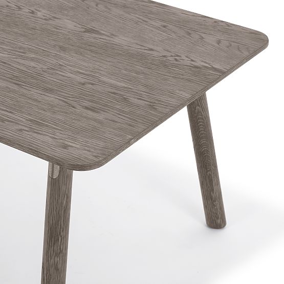 Extendable Table Selvoni 180-260 cm, Solid Oak Wood, Veneer, Espresso