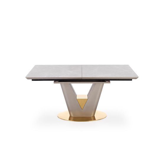 Extendable Table VALENTINO Light Grey/Gold (3p=1pc)