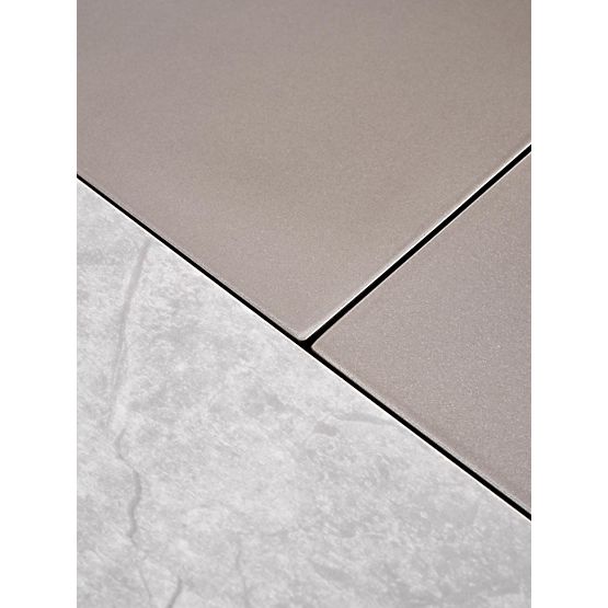 Extendable Table VALENTINO Light Grey/Gold (3p=1pc)