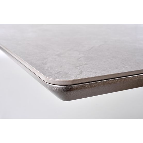 Extendable Table VALENTINO Light Grey/Gold (3p=1pc)