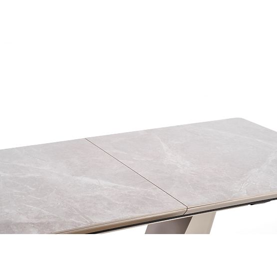 Extendable Table VALENTINO Light Grey/Gold (3p=1pc)