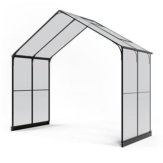 Extension Module for Royal Green Standard Garden Greenhouse, 4.1 m², 4 mm Tempered Glass, Aluminum