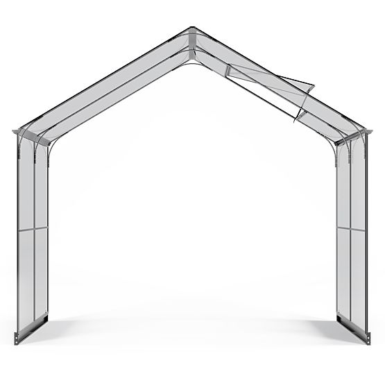 Extension Module for Royal Green Standard Garden Greenhouse, 4.1 m², 4 mm Tempered Glass, Aluminum