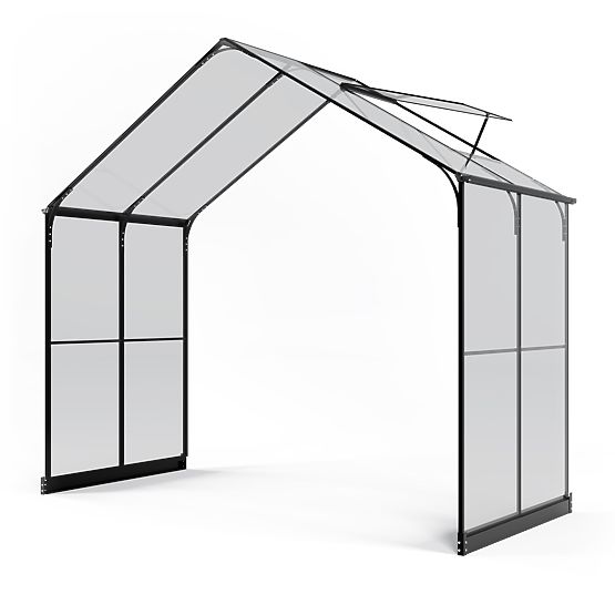 Extension Module for Royal Green Standard Garden Greenhouse, 4.1 m², 4 mm Tempered Glass, Aluminum