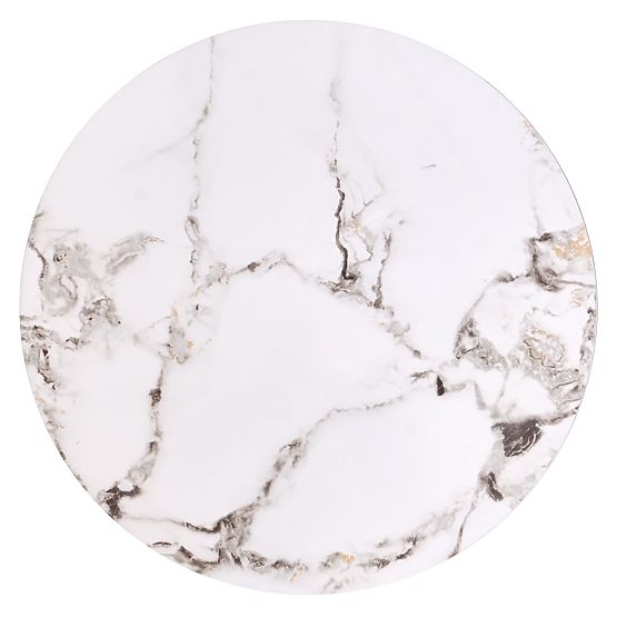 FATIMA set of 2 benches, white marble / black (1p=1pc)