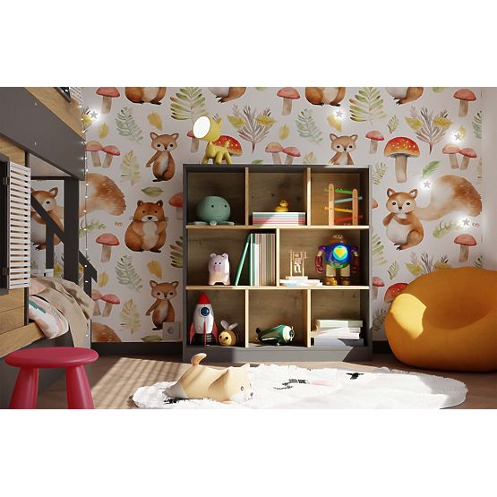 Fiesta 8P Shelf ANTHRACITE ARTISAN OAK