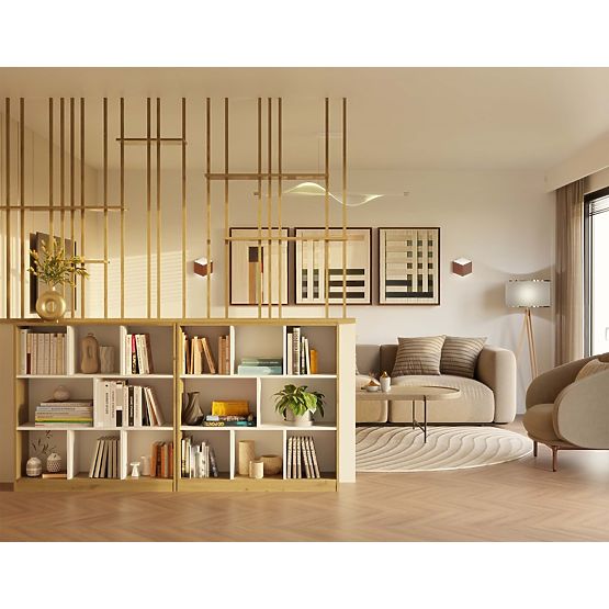 Fiesta 8P Shelf OAK ARTISAN / WHITE