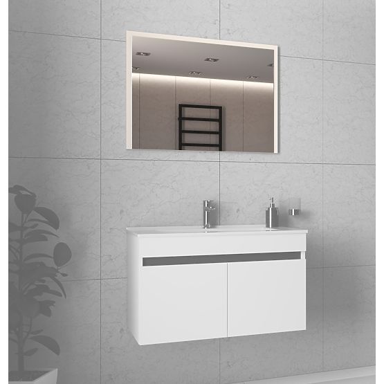 FIGARO Mirror 80 cm White (1p=1pc)