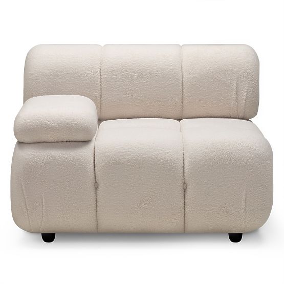 Fluf Big Left-Sided Module Light Beige, Boucle