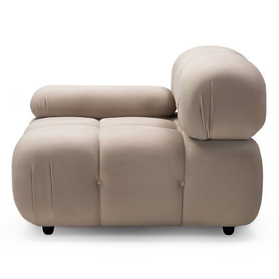 Fluf Big Left-Sided Module Light Beige, Velvet