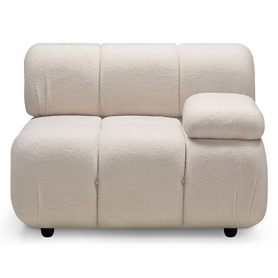 Fluf Big Right-Sided Module Light Beige, Boucle