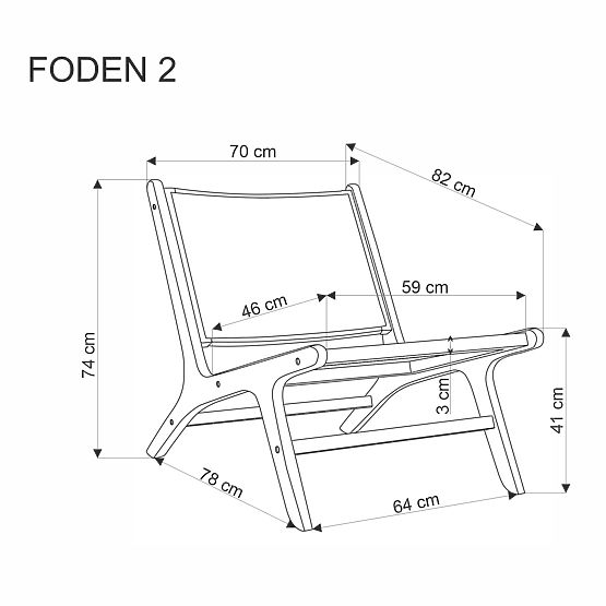 FODEN 2 Relaxation Chair, Natural (1p=1pc)