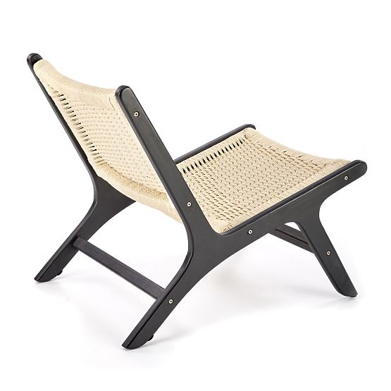 FODEN Relaxation Chair, Black/Natural (1p=1pc)
