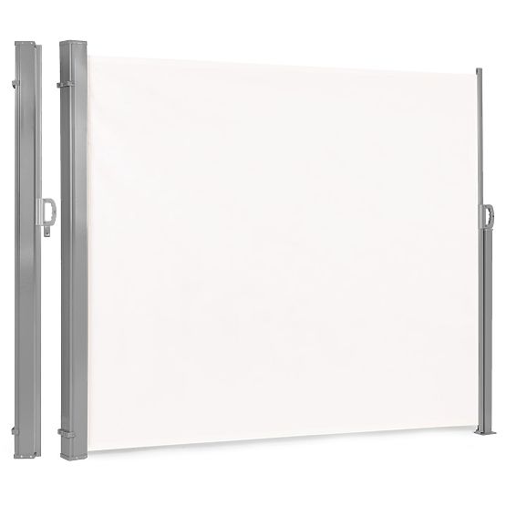 Folding Awning 300x180 cm Side Screen for Garden Terrace Beige