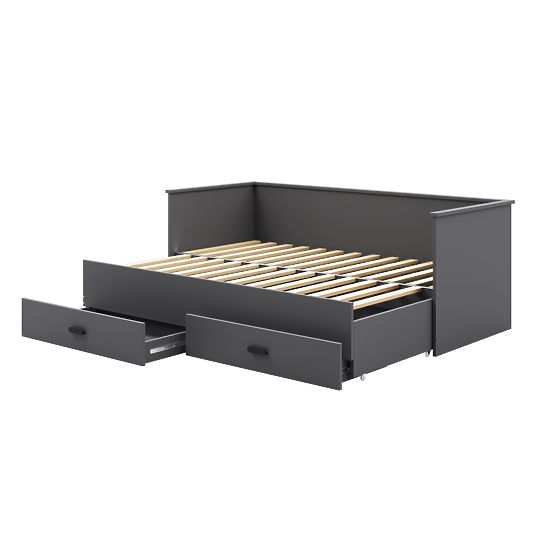 Folding bed HELIOS 200x80 cm - gray