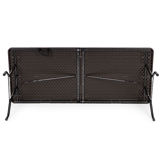 Folding Catering Banquet Garden Table 180 cm Brown ModernHome