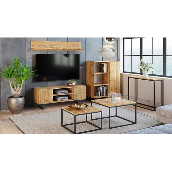 Fondi Wardrobe Golden Craft Oak, Loft Style