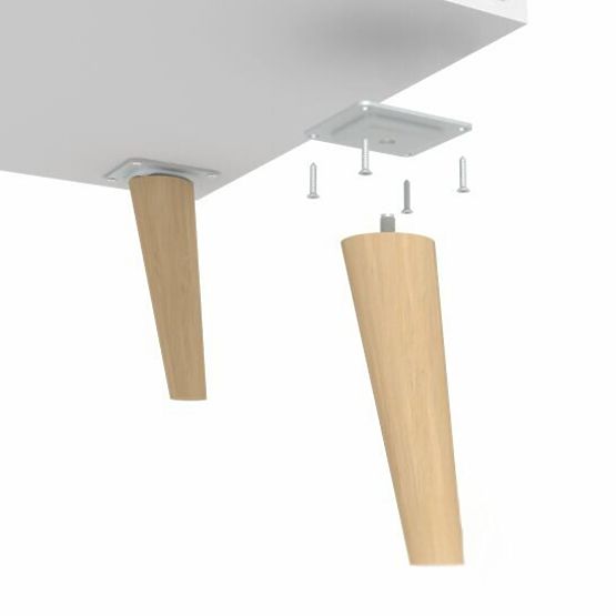 Fondi White Cabinet, Scandinavian