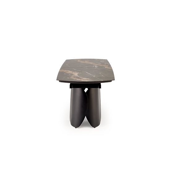 FORUM extendable table, black marble / black (3p=1pc)