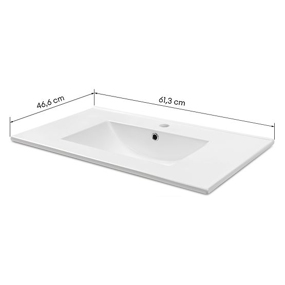 Furniture Washbasin Lunorion 61.3 cm, White