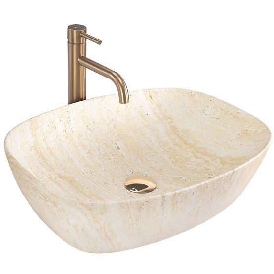Furniture Washbasin Rea Freja Travertine Matt