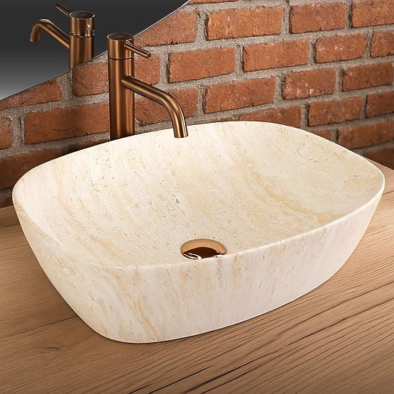 Furniture Washbasin Rea Freja Travertine Matt
