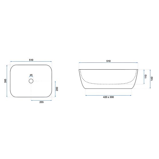 Furniture Washbasin Rea Freja Travertine Matt