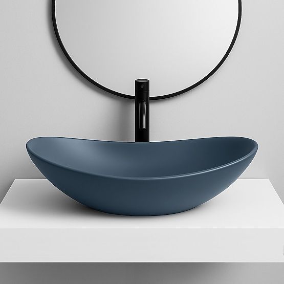 Furniture Washbasin Rea Royal Blueberry Matt